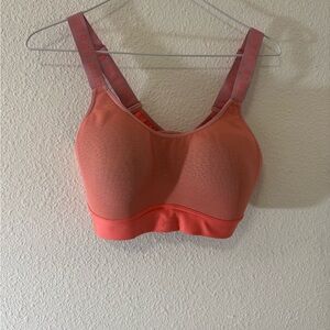 LG Pink Sports Bra with Wide Straps and Supportive Band